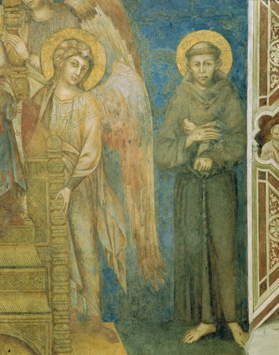 Saint François avec un ange (détail) - Giovanni Cimabue